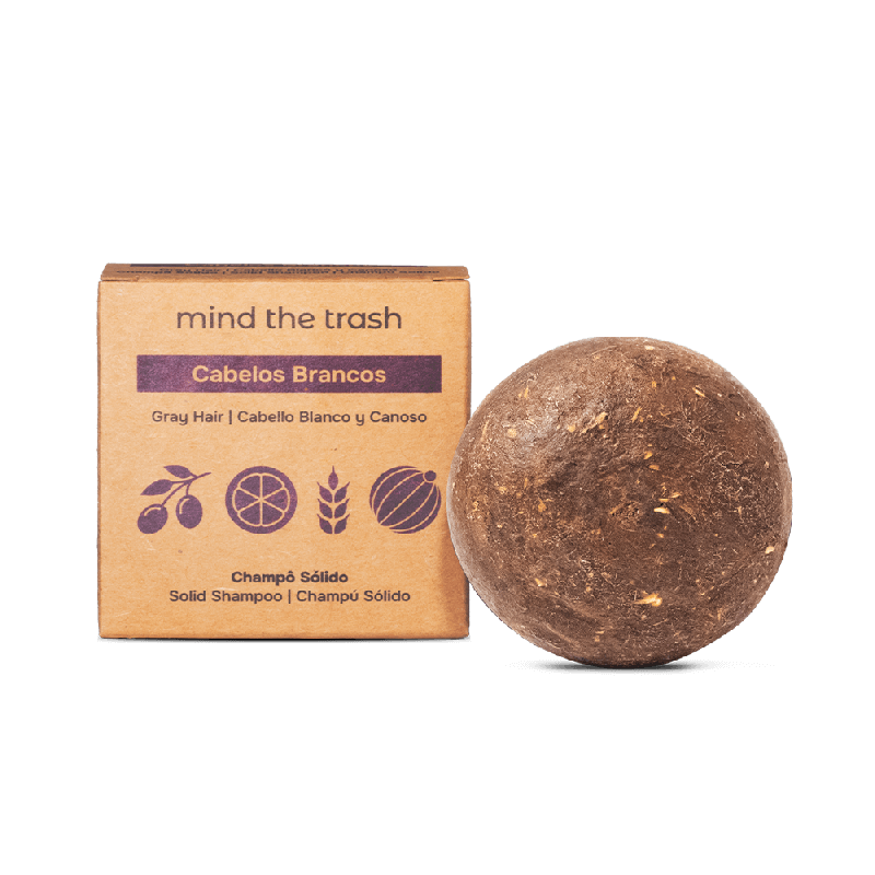 Champô Sólido Mind The Trash – Cabelos Brancos e Grisalhos